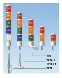 [E15062] ไฟสัญญาน Tower Light 1 Section TEND NO.TPTF7L-1 (LED) ขนาด 24V ชนิดกระพริบ สีแดง