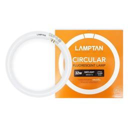 [E09863] ชุดหลอดฟลูออเรสเซนต์กลม (บัลลาสต์อีเล็คโทรนิกส์) Lamptan NO.Circular Set 32W/ Daylight