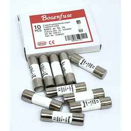 [E08061] ฟิวส์กระบอก BOGENFUSE NO. GL10 - 500V ขนาด 8A (10 x 38 mm.)