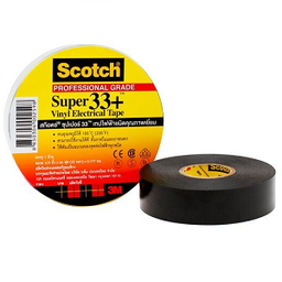 [E02629] เทปพันสายไฟ 3M NO.Scotch-Super 33 , 3/4&quot; x 66 ฟุต