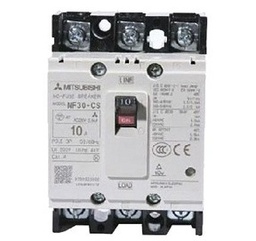 [E01020] เซอร์กิตเบรคเกอร์ MITSUBISHI No.NF30CS Circuit breaker ,10A 3P