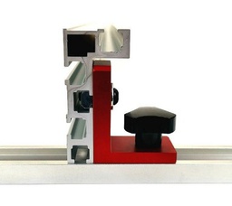 [T41338] อุปกรณ์ยึดจับโต๊ะตัดไม้ FNICEL No.Type 45 Mitre auge and Aluminum Profile H 75 mm. with T-Track stop for Woodworking
