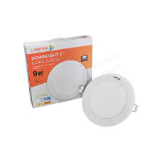 [013000002081] โคมไฟดาวไลท์กลมฝังฝ้า LED LAMPTAN Ultra Slim 9W Downlight