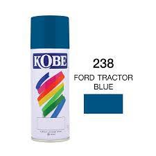 [C02059] สีสเปรย์ KOBE No.238 Spray paint : FORD TRACTOR BLUE , 400cc