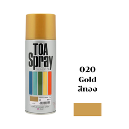 [C00723] สีสเปรย์ TOA No.020 Spray paint : GOLD , 400cc