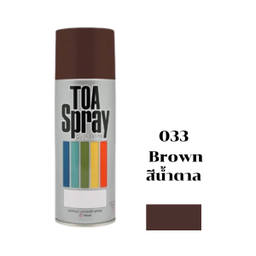 [C02077] สีสเปรย์ TOA No.033 Spray paint : BROWN , 400cc