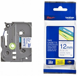 เทปเครื่องพิมพ์ BROTHER No.BTH-TZE-233 P-Touch Tape, 12 mm, Blue-White