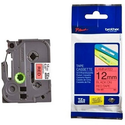 เทปเครื่องพิมพ์ BROTHER No.BTH-TZE-431 P-Touch Tape, 12 mm, Black-Red