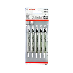 ใบเลื่อยจิ๊กซอว์ ไม้ BOSCH NO.T308B (2608663751) Jigsaw blade , Wood (5pcs/ea)