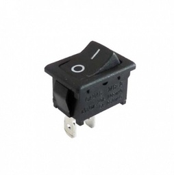 [E15856] สวิตซ์ไฟโชว์ตัวเล็ก 2 ขา Rocker Switch :Black  6-10A (220-250VAC)