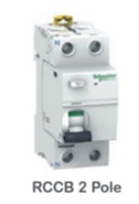 เบรคเกอร์กันดูด Schnieder No.A9R71025 iID residual current circuit breakers (RCCB) for 25A 10mA 2P 230/400 V