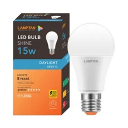 หลอดแอลอีดี LAMPTAN LED No.SHINE E27 Light bulb , 15W (Day light)