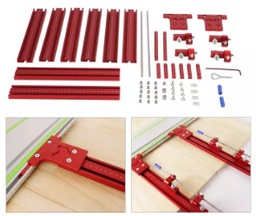 อุปกรณ์เลื่อยวงเดือน Saw Guide Rail Parallel Universal set kit for Woodworking