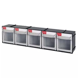 ตู้เก็บชิ้นส่วน SHUTER No.FO-605 Tool Storage Container , 603 x 123 x 153 mm.