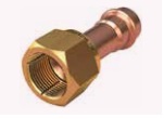 ข้อต่อตรงทองแดงหัวแฟลร์ Conex Banninger No.MPA5285G0030301 SAE Copper Formed Flare - Brass Nut , 3/8&quot;