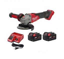 MILWAUKEE No.M18FSAG100XB-502C M18 Fuel grinder speed 5 level , 100 mm. (1 Charger + 2 Battert 5.0Ah)