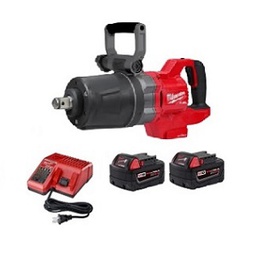 บ๊อกซ์ไร้สายระบบกระแทก MILWAUKEE NO.M18 ONEFHIWF1DS-505C ASIA M18 FUEL™ D-Handle High Torque Impact Wrench , 1&quot; (1Charger , 2Battery 5.0Ah)