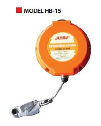 รอกนิรภัย HARU No.Model HB-15 (S) Retractable Lifeline , 4 mm x 15 m. (6.6kg.)