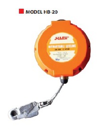 รอกนิรภัย HARU No.Model HB-20 (S) Retractable Lifeline , 4 mm x 20 m. (8.6kg.)