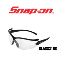 SNAP-ON No.GLASS31BK Safety Glasses/Glass 31 series (Lens Clear , Frame Black)