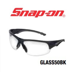 SNAP-ON No.GLASS50BK Safety Glasses/Glass 50 series (Lens Clear , Frame Black)