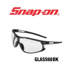 SNAP-ON No.GLASS60BK Safety Glasses/Glass 60 series (Lens Clear , Frame Black)