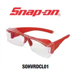 SNAP-ON No.SOHVRDCL01 Safety Glasses : Red Helluvator UV safety glasses