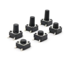 สวิตซ์ปุ่มกด SMD Push Button Switch , 6 x 6 x 10 mm.