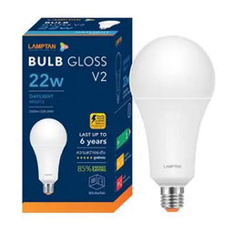 หลอดแอลอีดี LAMPTAN LED BULB No.Gloss V2 P20 , 22W 6500K Daylight