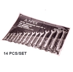 ชุดประแจแหวนข้างปากตาย APEX NO.AP-0402004 Combination Wrench Set , 10-32mm. (14pcs/set)