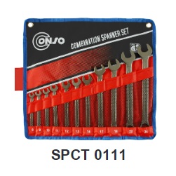 ชุดประแจแหวนข้างปากตาย CONSO No.SPCT0111 Combination Spanner Set , 8-24mm. (11pcs/set)