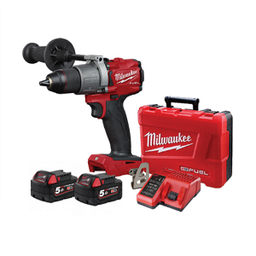 สว่านไขควงไร้สาย MILWAUKEE NO.M18 FPD3-502C M18 Fuel 2-speed Drill 18V, 502C ( 2 battery ,Charger ,Bag )