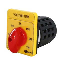 โวลต์มิเตอร์สวิตซ์ QUBIX NO.SA16-7-61313-B03 Voltmeter Switches : 16A , 380-440V