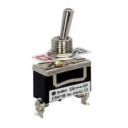 ท๊อกเกิ้ลสวิตซ์ QUBIX No.C511B Toggle Switch : 1P , 15A , 250 , 2ขั้ว/ ON-OFF