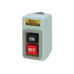 สวิตซ์กดจม QUBIX No.CBSN-310 Power Pushbutton Switch : 3P , 10A  , 600V / (Iron)