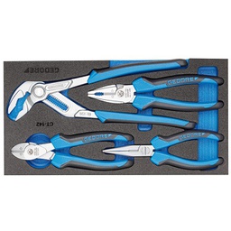 GEDORE No.1500 CT1-142 Pliers Set in 1/3 Check-Tool-Module For Dimensions : 157.5 x 310 x 35 mm