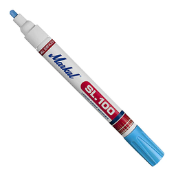 ปากกา MARKAL No.31241220 SL.100 is a xylene-free, low-odor fast-drying liquid paint marker :Light Blue