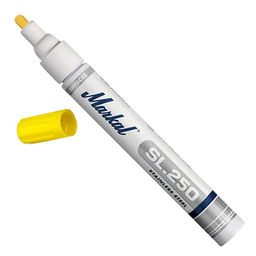 ปากกาเคมี MARKAL No.31200229 SL.250 is a xylene-free, low-odor, and fast-drying liquid paint marker that meets the European nuclear requirements : Yellow