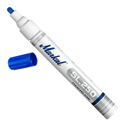 ปากกาเคมี MARKAL No.31200429 SL.250 is a xylene-free, low-odor, and fast-drying liquid paint marker that meets the European nuclear requirements : Blue