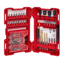 ชุดดอกเจาะและดอกไขควง  MILWAUKEE No.48-32-4025 Set Of Drill Bits And Screwdriver Bits , 52 pcs