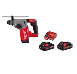 สว่านโรตารี่ไร้สาย MILWAUKEE No.M18FHX-302 Cordless Rotary Drill 18V :SDS Plus (Charger , 2x Battery 3.0Ah)