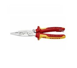 คีมงานไฟฟ้า KNIPEX No.13 96 200T Electrical Installation pliers with Tether Attachment Point , 8&quot;