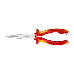 คีมปากแหลมแบบ Stork Berk KNIPEX No.26 16 200T Nose Pliers with Cutter-1000V Insulated-Tethered Attachment (200mm.)