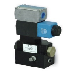 POWER TEAM No.9523 3-way/2-position (pilot-operated) solenoid valve, 230VAC,  50/60 Hz., Wt. 8.2 lbs.