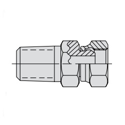 POWER TEAM No.9673 Swivel Connector, 3/8&quot; NPSM Male, 1/4&quot; NPSM Female