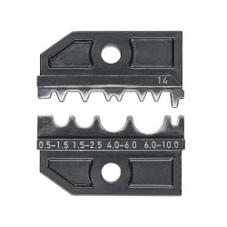 KNIPEX No.97 49 14 Crimp Die , Butt and Press , Wire , 20-8AWG