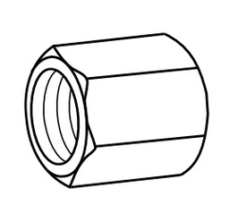 POWER TEAM No.13449 Cap. 1-1/16&quot;–12 UNF female, 3/4&quot; O.D.  tube, 37° flare. Wt., 0.2 lb.