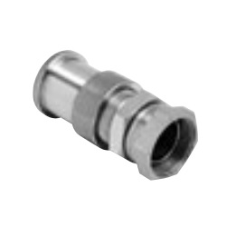 POWER TEAM No.203154 Straight Flange Adapter, 1-1/2&quot; Flanged-Head x 1-1/2&quot; NPSM Female Swivel , Wt 2.2 lbs.