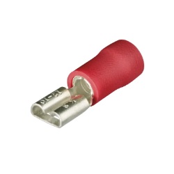 KNIPEX No.97 99 010 Blade Terminal Sockets insulated ,  20 - 18AWG ,  4.8 x 0.8mm. (Red)