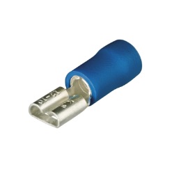 KNIPEX No.97 99 030 Blade Terminal Sockets insulated , 16 - 14AWG ,  7.7 x 0.8mm. (Blue)